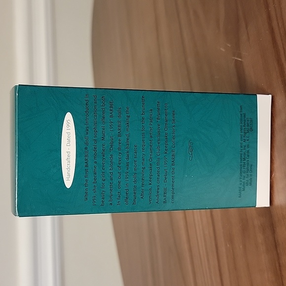 Brunette Debut - 1959 Barbie Ornament 1995 - Picture 8 of 13